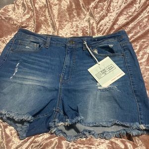 Womens plus size Jean shorts